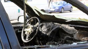 Descoperire terifiantă pe un câmp din Satu Mare! Un pastor si fiul lui au fost găsiti fără suflare intr-o masină incendiată