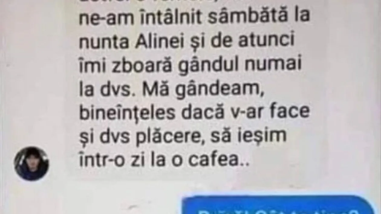 BANC | ”Sărut mâinile! Nu îmi stă în caracter să abordez astfel o femeie, dar...”