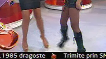 VIDEO Cruduta are probleme cu tinuta! Pantalonii scurti din piele i-au intrat in fundulet!