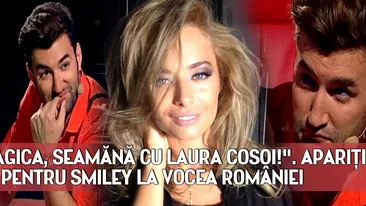 Misto gagica, seamana cu Laura Cosoi!. Aparitie surpriza pentru Smiley la Vocea Romaniei