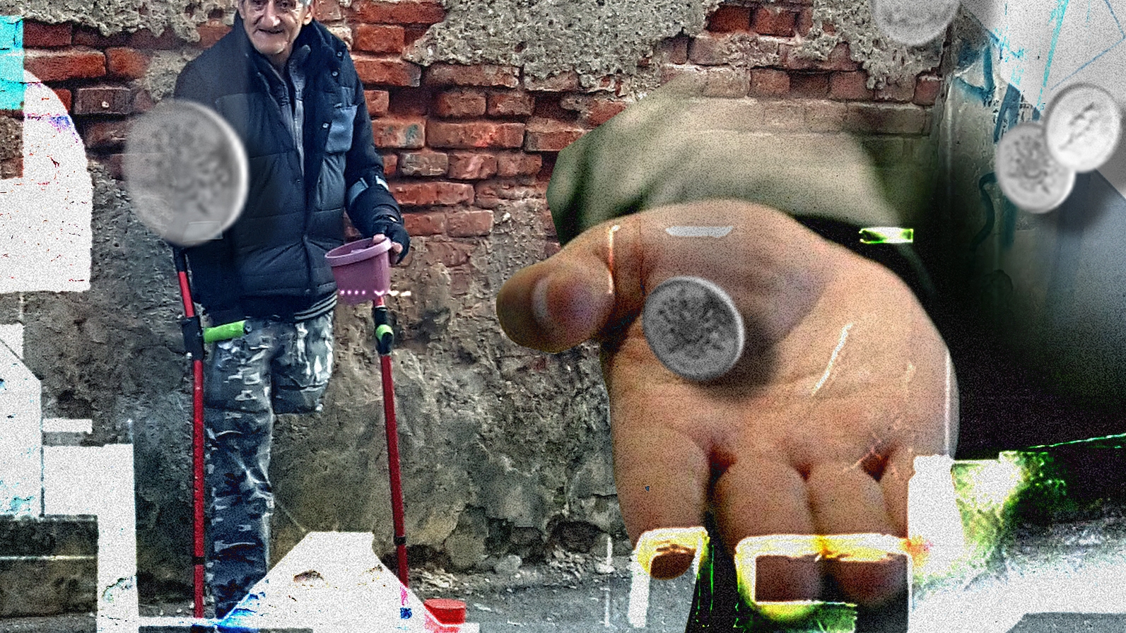Cât câștigă acest cerșetor în Cluj Napoca, cel mai bogat oraș al României: ”Într-o zi normală, primesc…”