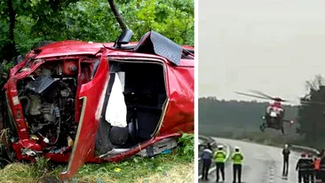 Accidente teribile pe A1! A fost solicitat elicopterul SMURD pentru victime