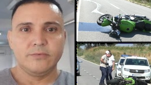 Călin, un polițist de 44 de ani, se zbate între viață și moarte. A încercat să evite un câine și a pierdut controlul motocicletei
