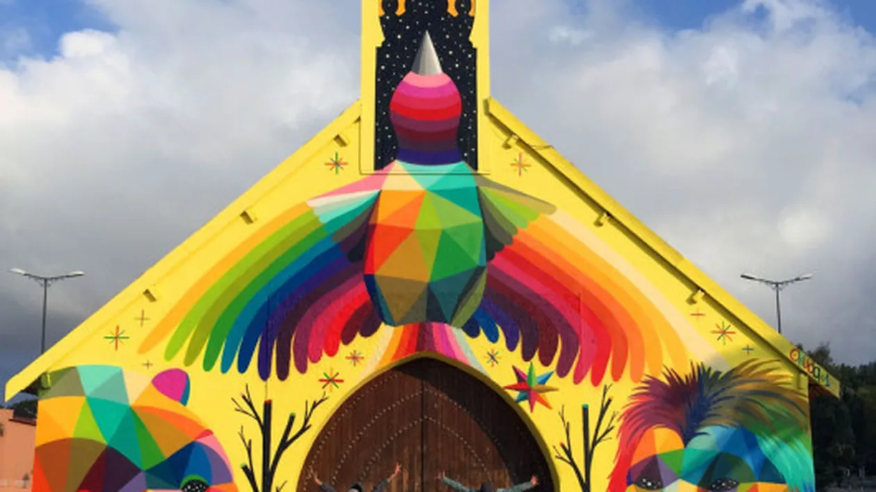 O biserică abandonată din Maroc s-a transformat într-un adevărat obiectiv turistic după ce un artist graffiti a pictat-o!