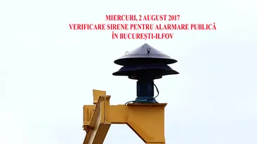 Sirenele pentru alarmare publică vor fi acţionate miercuri! Ce recomandare are ISU