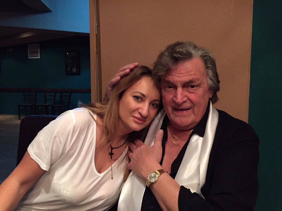 Mihaela, alături de marele actor Florin Piersic