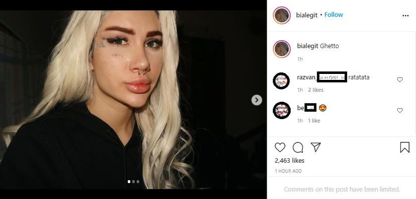 Bia Khalifa s-a pozat în timp ce îi curge sânge din nas. Controversata artistă, criticată dur pe Instagram: “Când dai la m#*$ cu nasul, asta se întâmplă”