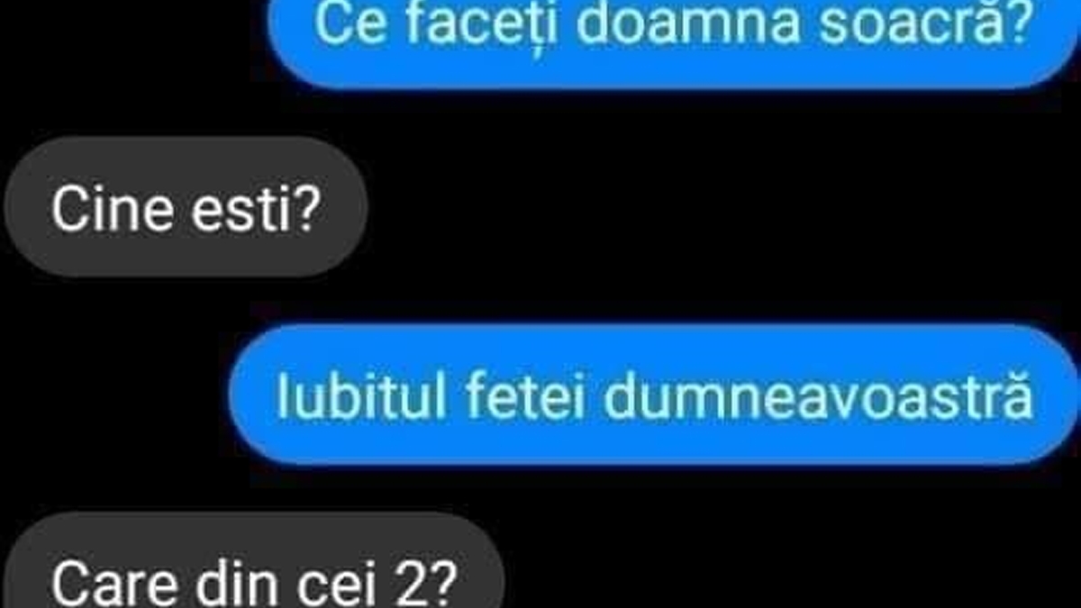 BANCUL ZILEI | "Ce faceți, doamna soacră?" "Cine ești?"