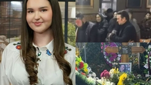 Imaginile durerii la înmormântarea Andreei Cuciuc. Ce a apărut la locul de veci al fetei de 17 ani