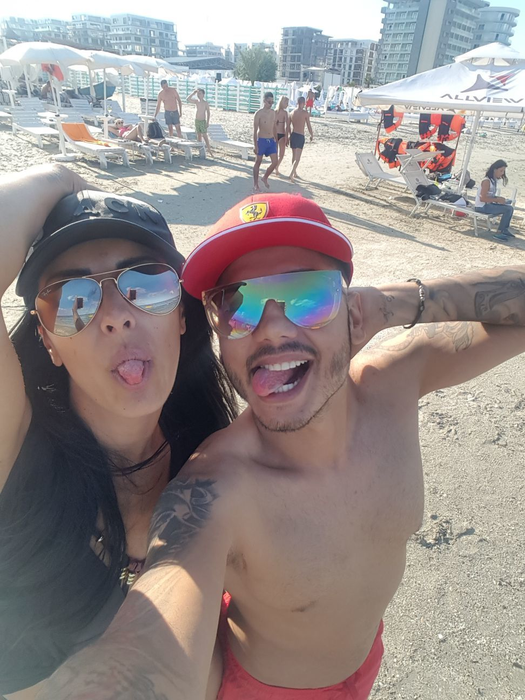 Claudia, fiica cea mică a lui Fane Spoitoru, a petrecut weekendul pe litoralul românesc