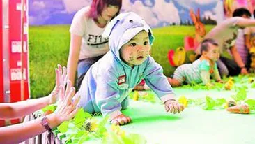 Cursa de-a busilea pentru bebelusi