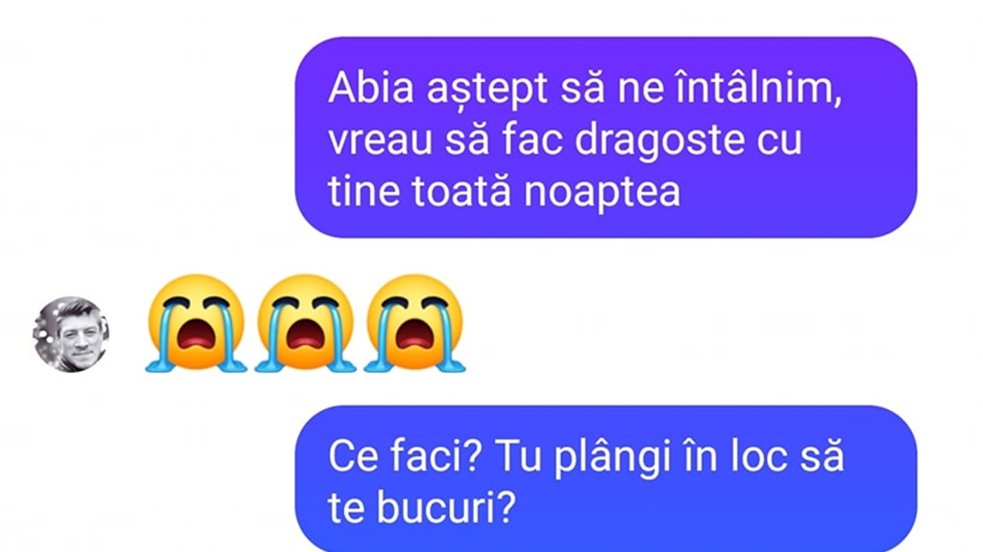 BANC | "Vreau să fac dragoste cu tine toată noaptea"
