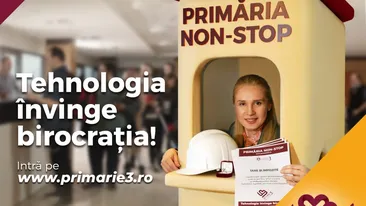 În Sectorul 3, Primăria e NON-STOP. Taxe și impozite, autorizații, solicitări, totul se rezolvă online!