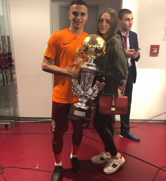 Iubita lui Cristi Manea, în tribune la meciul României U21 cu Germania. Cum arată Andreea la câteva zile după ce a fost bătută de un suporter