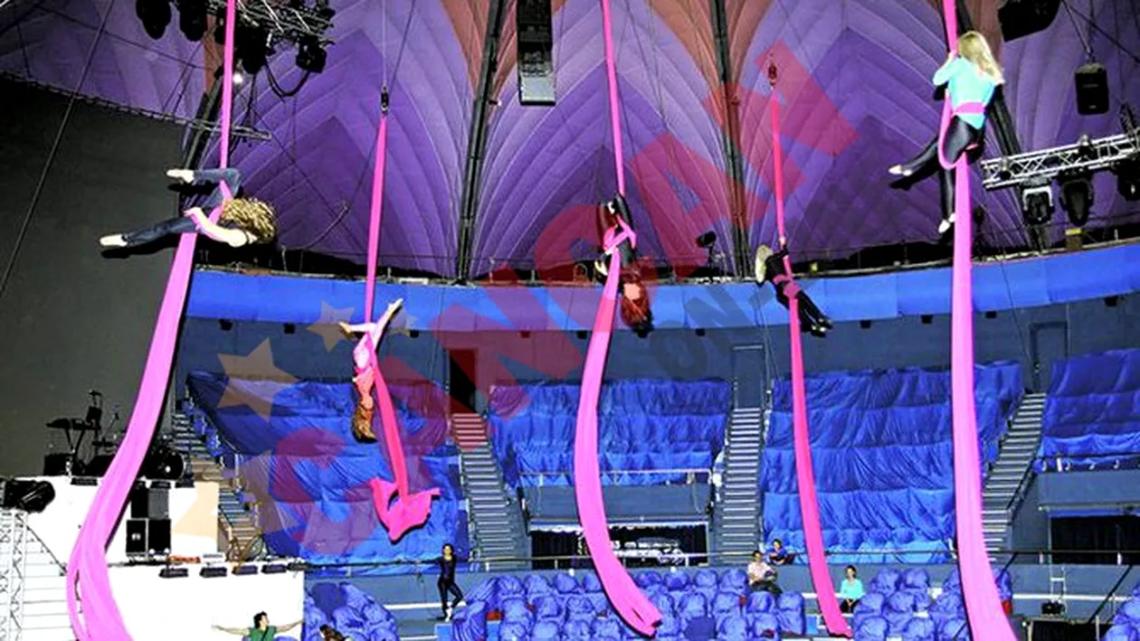 Acrobatele Circului Globus traiesc mai mult in aer decat pe pamant: Mancam adrenalina pe paine!