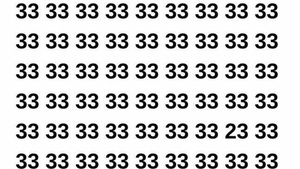 Test de perspicacitate | Găsiți numărul 23 ascuns printre 33 în cel mult 7 secunde!