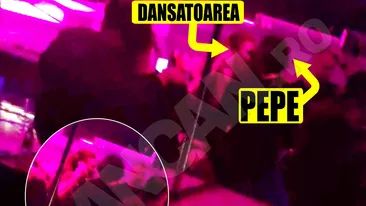 Avem imaginile! Pepe, atingeri jucăuşe cu o dansatoare la 5 dimineaţa!