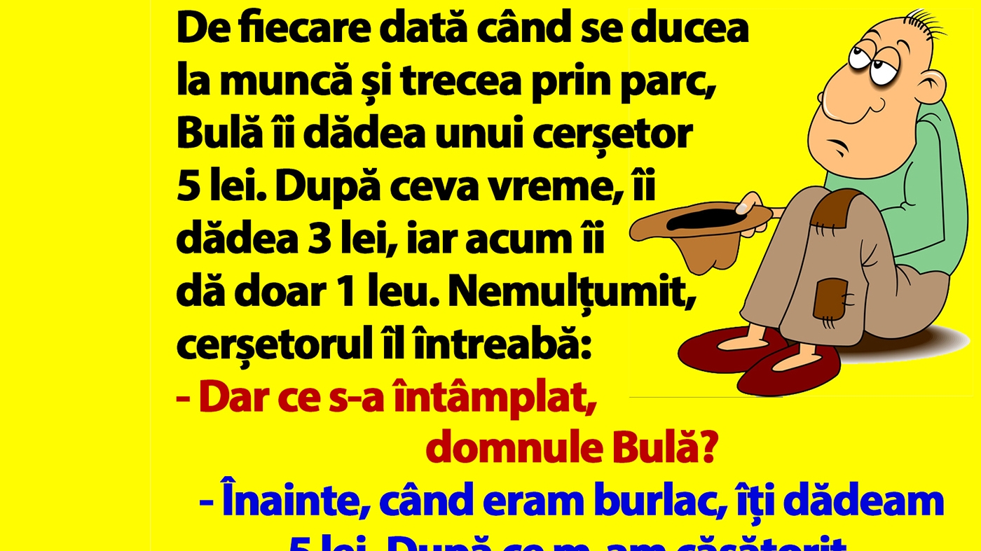 BANC | Bulă și cerșetorul nemulțumit
