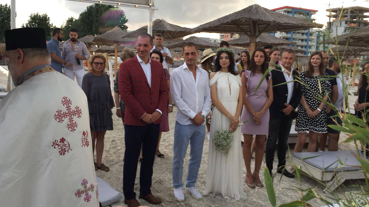 Virgil și Alice, vizibil emoționați pe durata ceremoniei