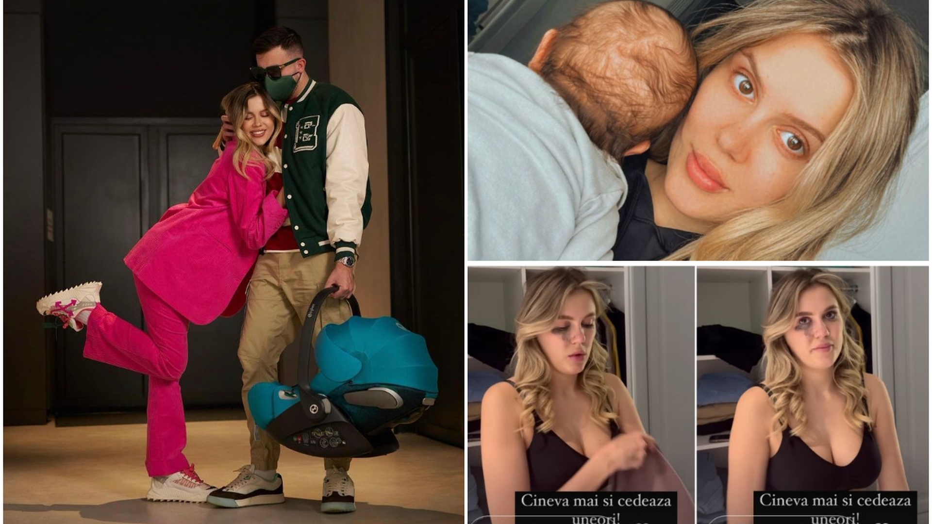 Emily Burghelea, în lacrimi pe Instagram! Ce a pățit vedeta, după cea de-a doua naștere: „Trebuie să îmi revin!”