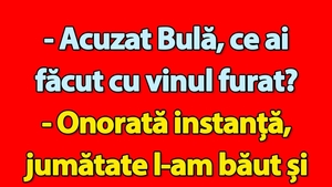 BANC | "Acuzat Bulă, ce ai făcut cu vinul furat?"