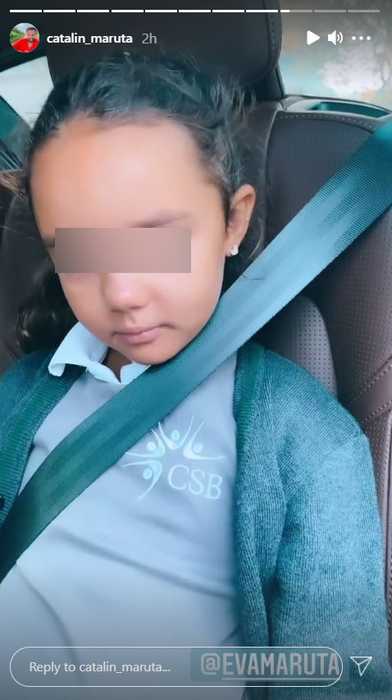 Cum s-a dus Eva, fiica lui Cătălin Măruță,  la școală? “Cine te-a îmbrăcat așa?”