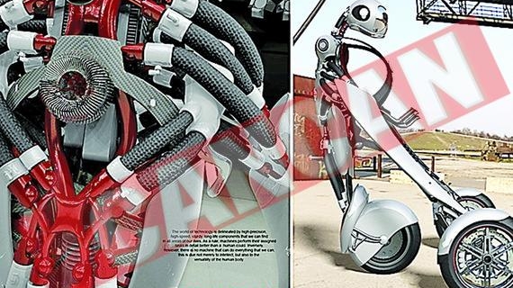 Motocicleta cu muschi artificiali