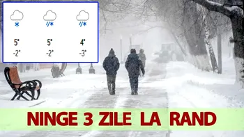 Avertisment WINTERCAST emis de meteorologii Accuweather în România. Ninge 3 zile la rând!