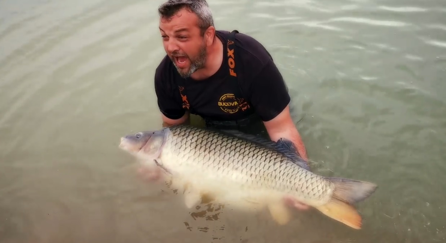 Puiu Savastre și uriașul crap de 33,9 kilograme