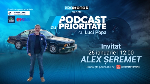 Alex Șeremet, la „Podcast cu Prioritate” #90 by ProMotor: despre mașini cu poveste, colecția lui Ion Țiriac și România la Dakar 2026