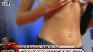 VIDEO Viespea lui Ogica isi arata "vanataile" facute de sot! Vezi ce spune Stelian Ogica despre incident