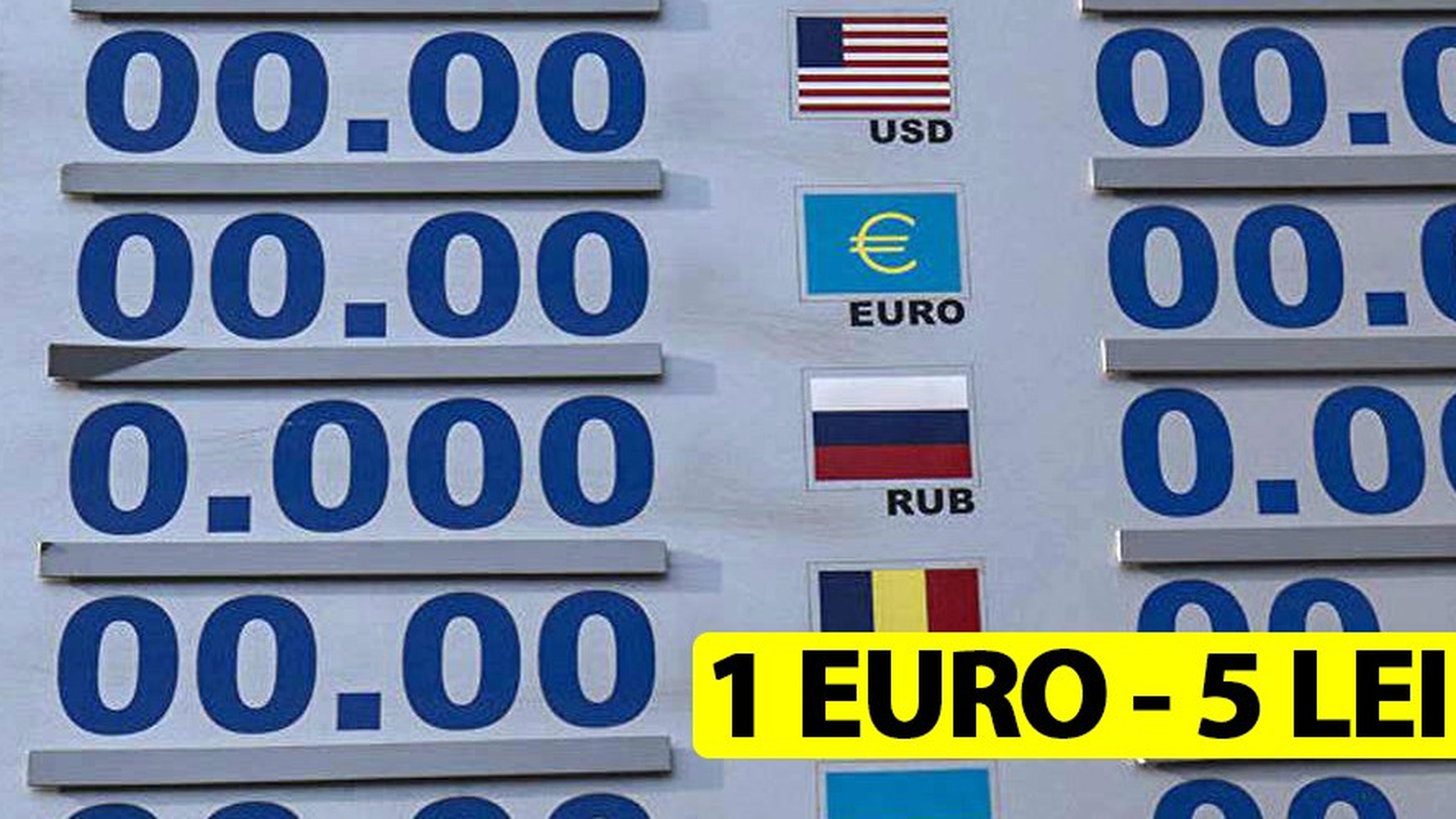 Curs valutar 15 mai 2019. 1 euro costă aproape 5 lei