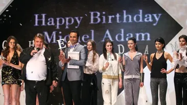 Michel Adam si-a sarbatorit ziua de nastere la Bucharest Fashion Week!