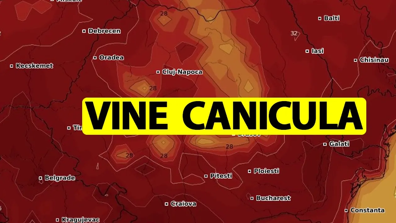 E oficial! Vine canicula în România. Meteorologii anunță un val de aer tropical cu temperaturi de peste 40 de grade la soare