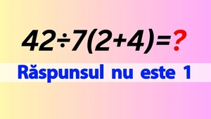 Test IQ pentru matematicieni | Cât face 42:7(2+4)=? Răspunsul nu este 1