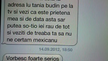 Bianca Dragusanu, bombardata cu sms-uri de amenintare in numele Taniei Budi! Anemico, sa moara familia mea de nu te mutilez pe toata viata! Pun pe astia sa te rupa in bataie