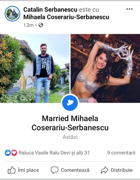 Ex-soția lui Mădălin Ionescu, mai fericită ca niciodată! Mihaela Coșerariu s-a căsătorit cu Cătălin Șerbănescu