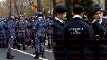 Imagini LIVE de la parada militară de 1 decembrie. Cum au apărut poliţistele la defilare. FOTO