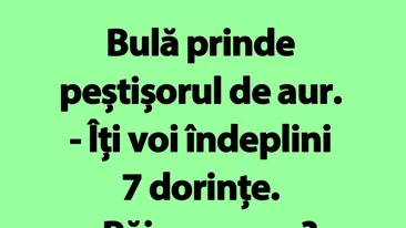 BANC | Peștișorul de aur al lui Bulă