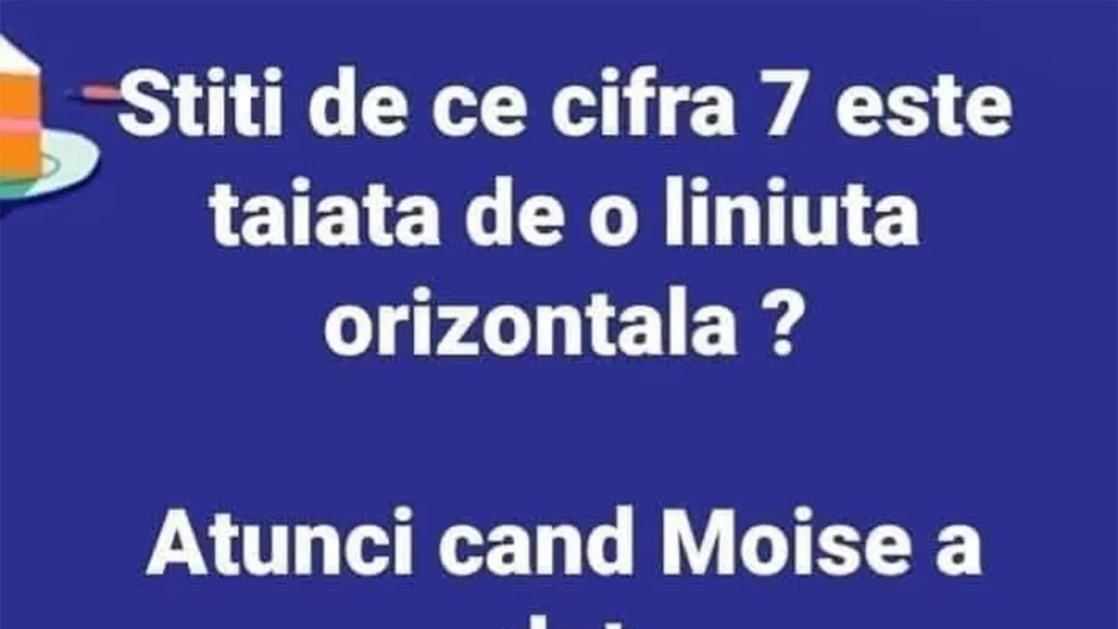 BANCUL ZILEI | Adevărul despre 7: De ce este singura cifră tăiată cu o liniuță?