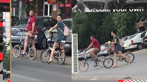 Corina Caragea își ține soțul „în priză” cu... bicicleta