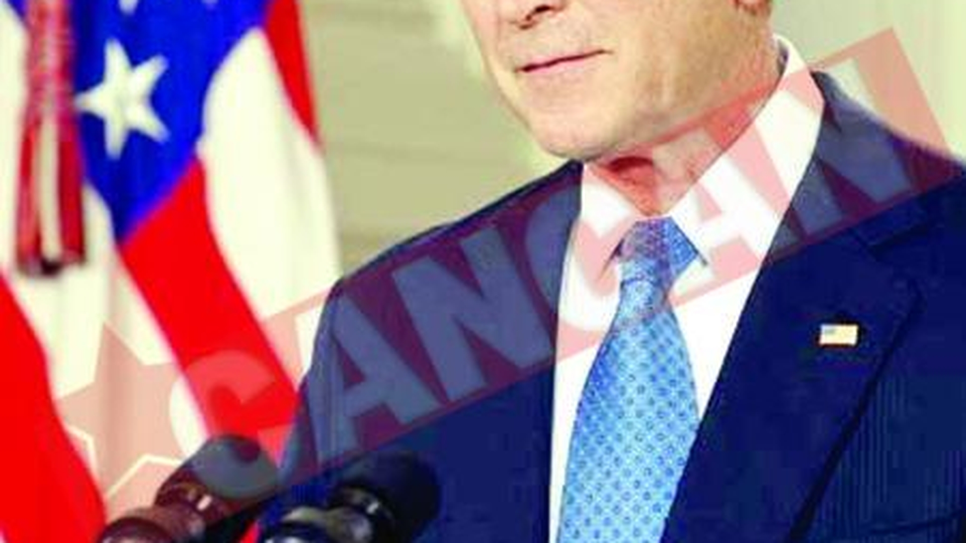 Bush, receptioner de marfa la fierarie