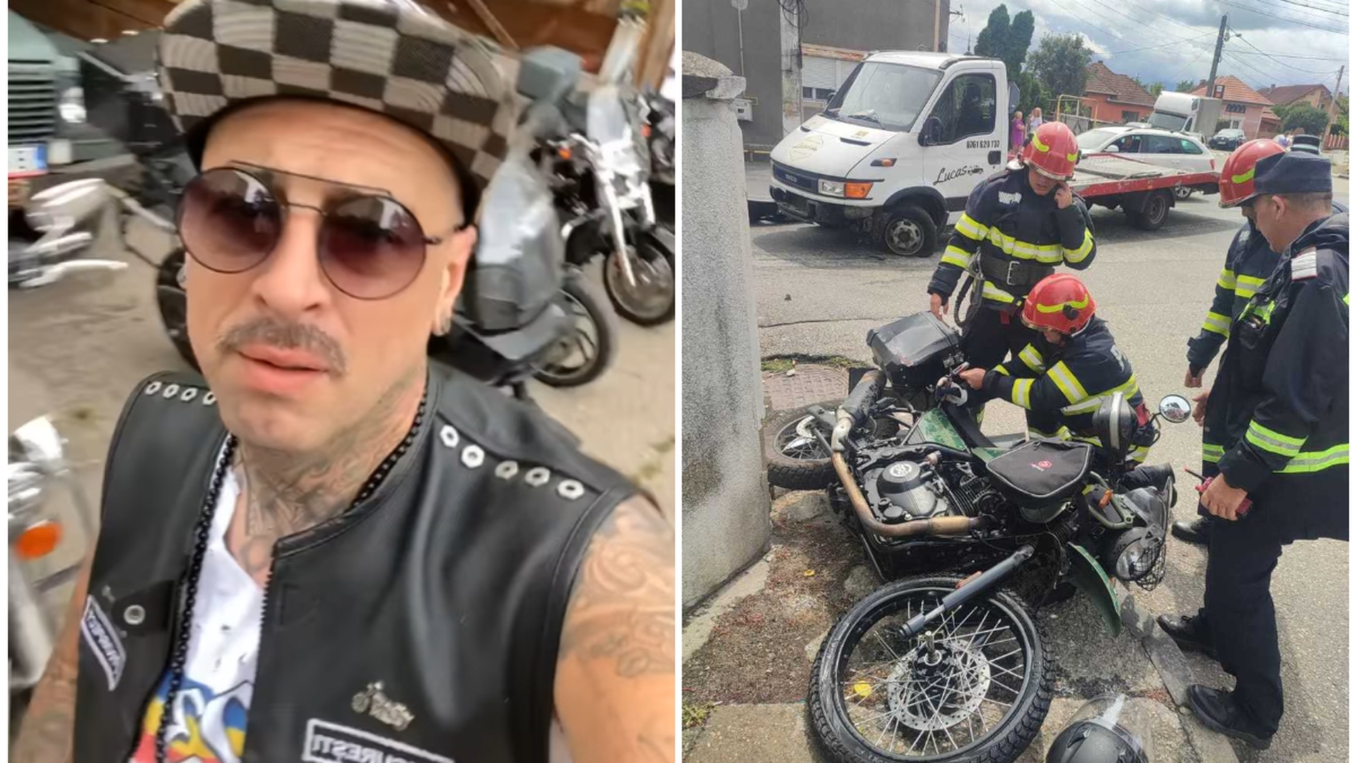 CRBL, accident cu motocicleta după ce a depășit neregulamentar! Transportat de urgență la spital