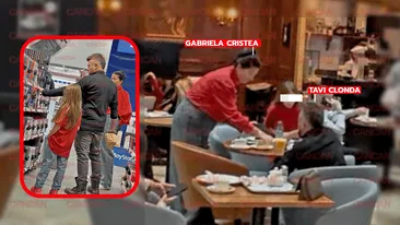 Gabriela Cristea şi Tavi Clonda au marcat sfârşitul furtunii cu o prăjitură în mall! Codul roșu a trecut, dar de tentații n-au scăpat!