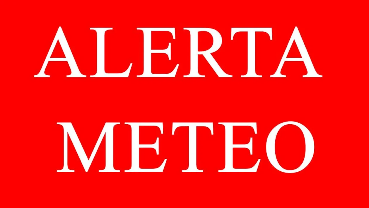 ANM: avertizare meteo de vreme severă în România