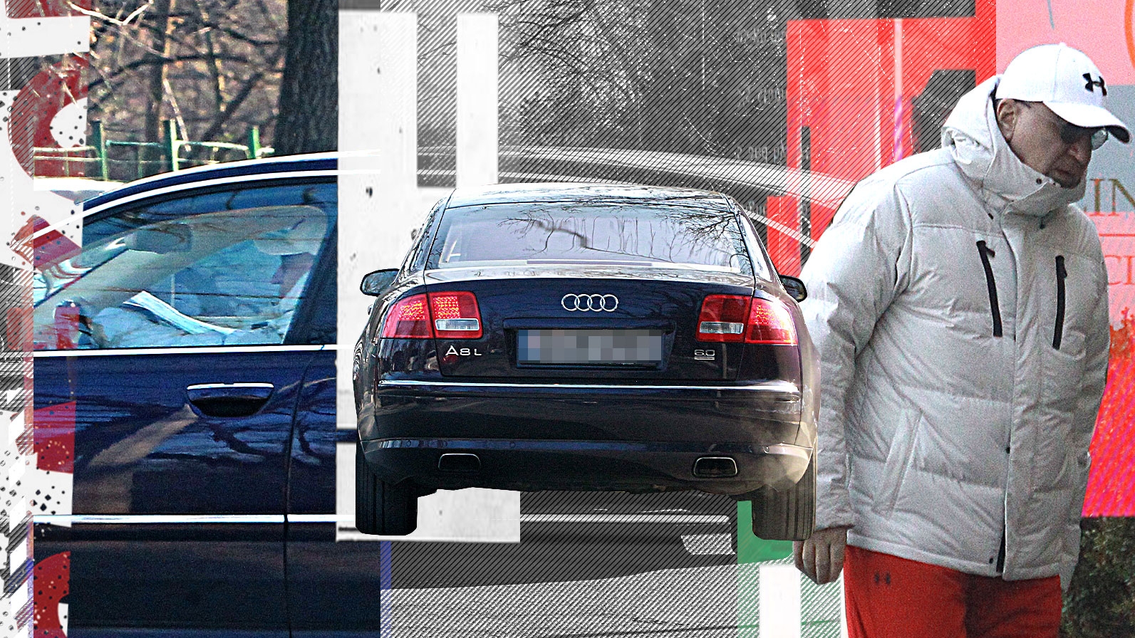 Celebrul milionar, apariție discretă în Primăverii, cu un Audi A8 L "pe stil vechi"