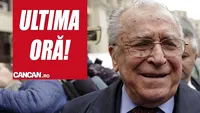 Ion Iliescu, internat de urgență. A fost diagnosticat cu pericardită hemoragică și este operat la inimă