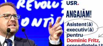 După ce și-au plasat membri de partid în funcții bănoase, iar pile, cumnate, prieteni au umplut ministerele și CA-urile de sinecuriști, după ce inclusiv Dominic Fritz s-a angajat la partid pe salariu de primar, acum USR anunță că a descoperit transparența și onestitatea și face concurs pentru angajarea unui asistent personal