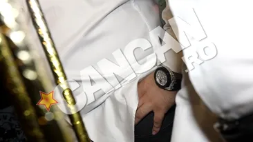 La soare te poti uita, dar la mana lor, ba!  De ziua lui, Salam a facut senzatie cu un ceas cu diamante de 128.000 $, eclipsandu-l pe Minune care a etalat unul de doar 8.300