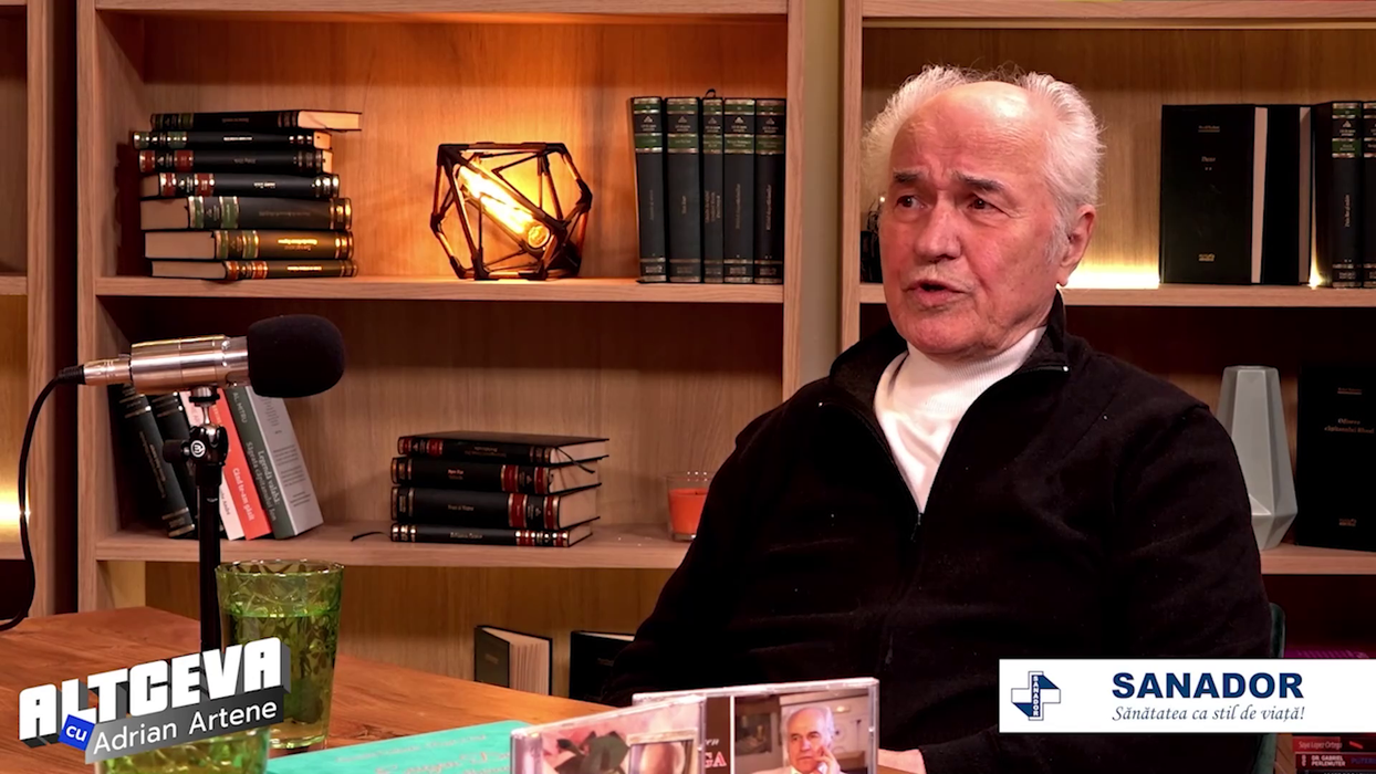 Maestrul Eugen Doga este invitatul săptămânii în podcastul "ALTCEVA cu Adrian Artene", disponibil pe canalul de YouTube cu același nume (Foto: captură video)